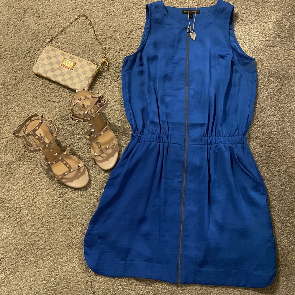 Banana Republic Blue Silk Dress. Size 0